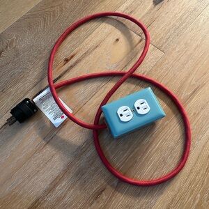 CONWAY ELECTRIC vintage look two outlet extension cord NWOT